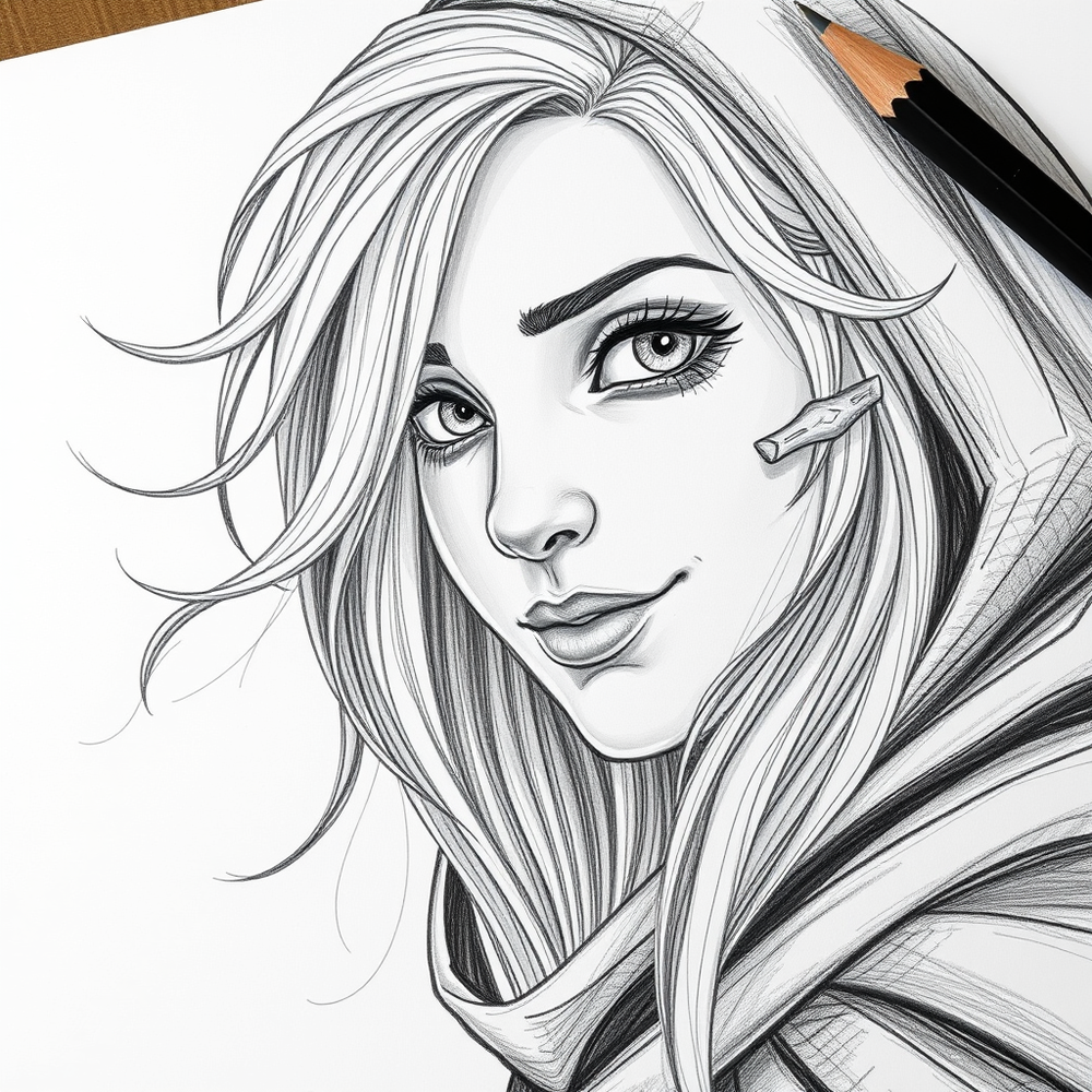 sketch of an unfinished drawing website