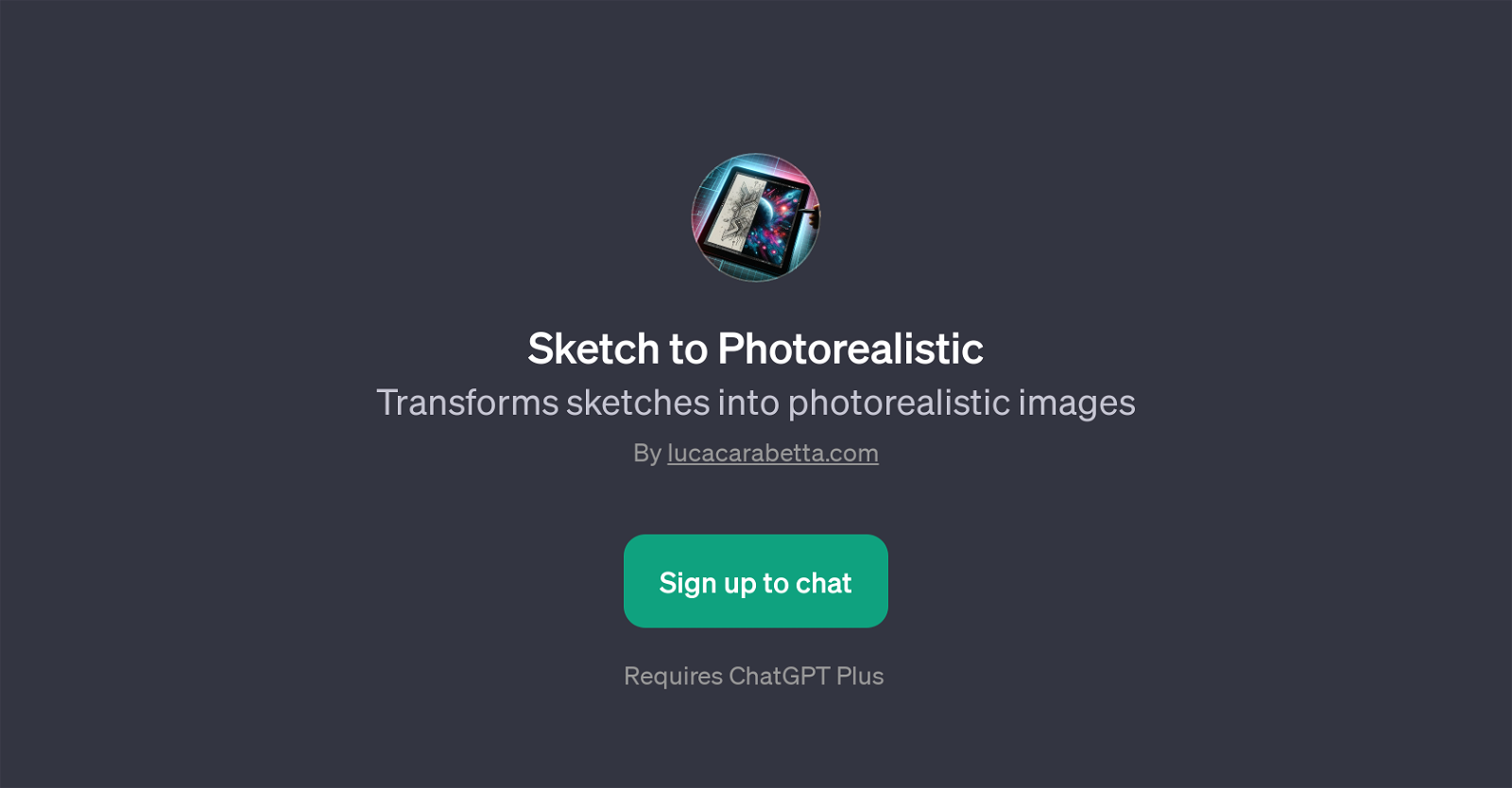 Sketch to Photorealistic website