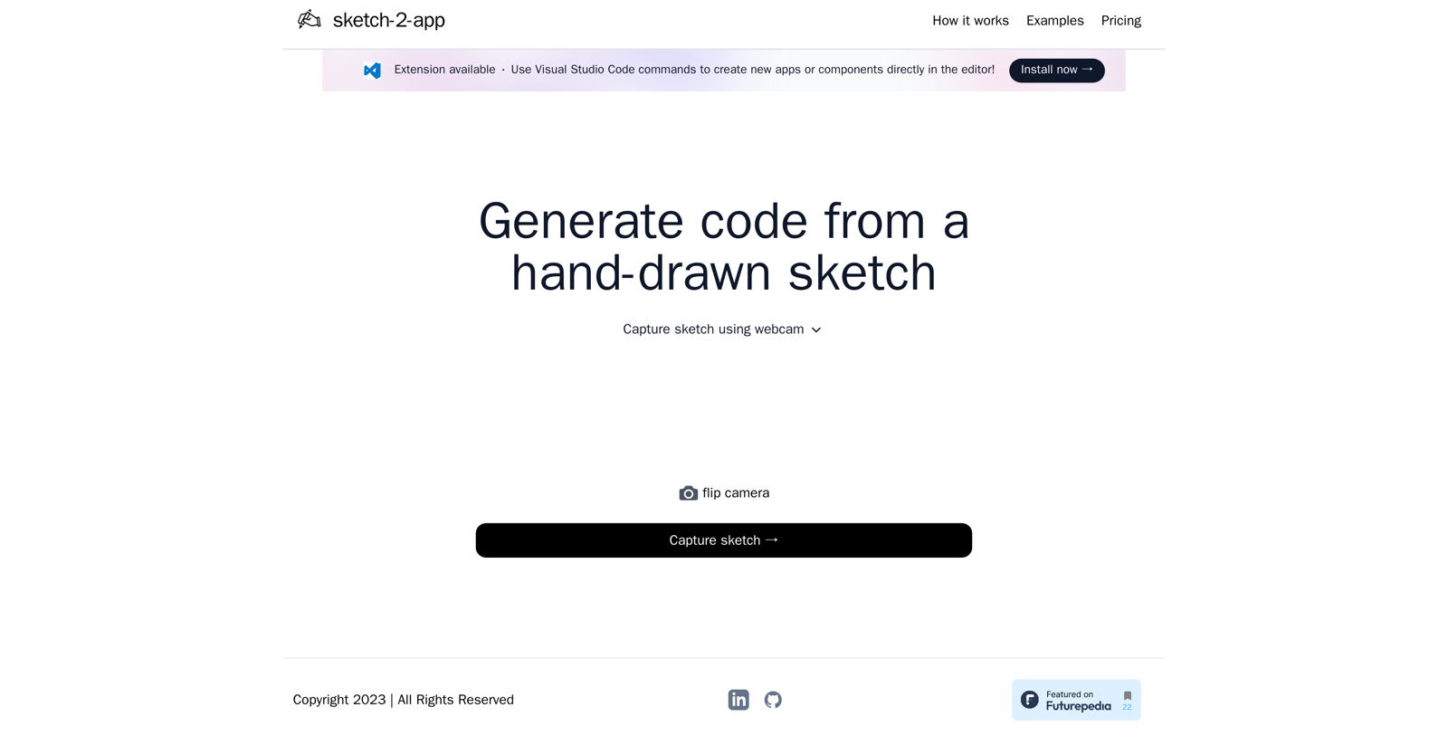 Sketch2App website