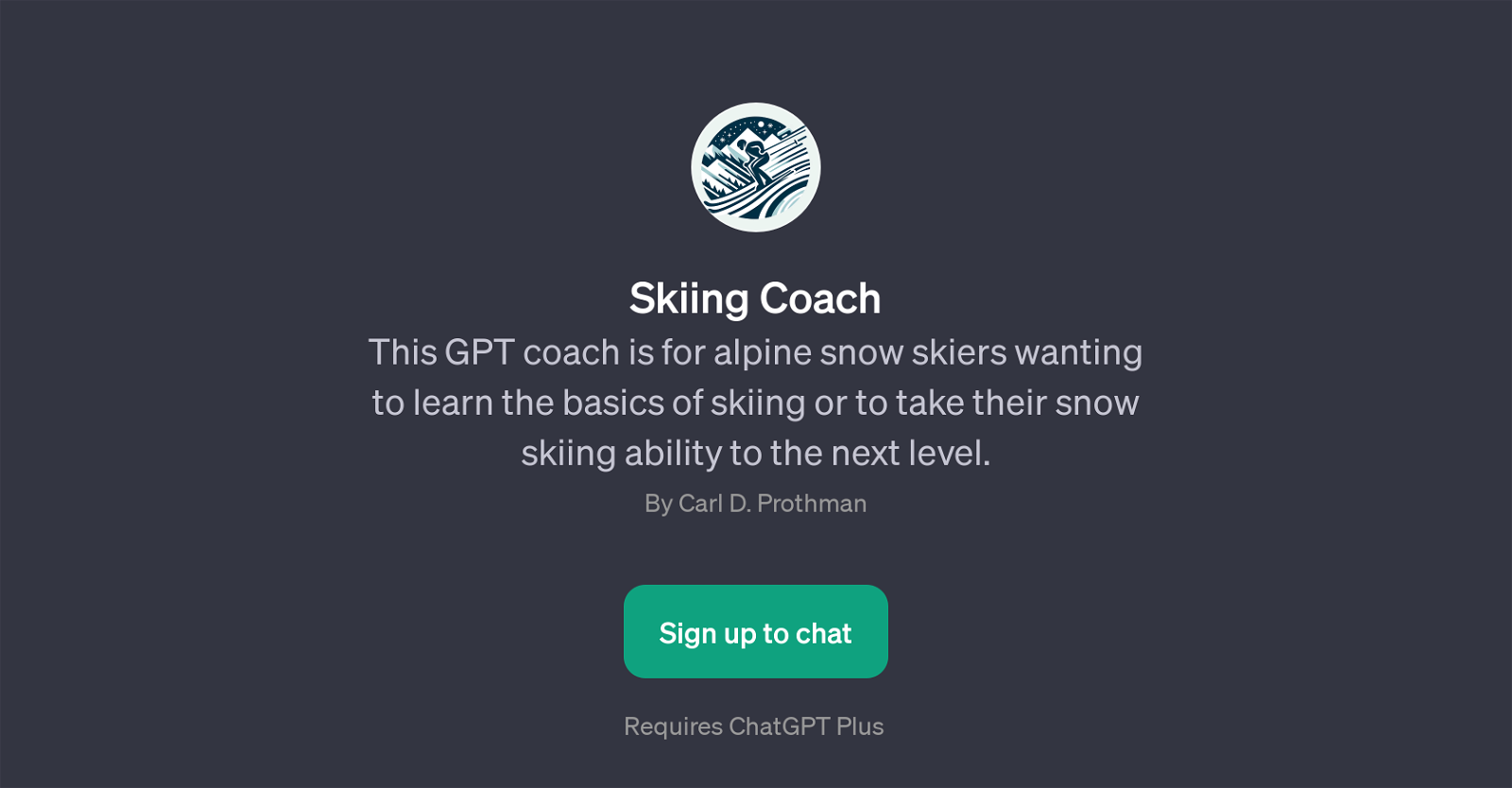 Skiing Coach website