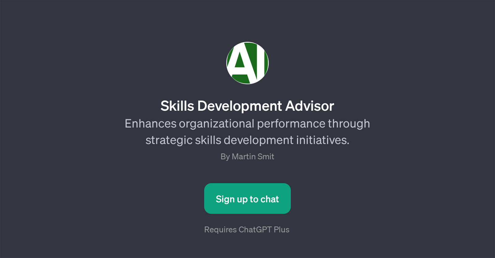 Skills Development Advisor website