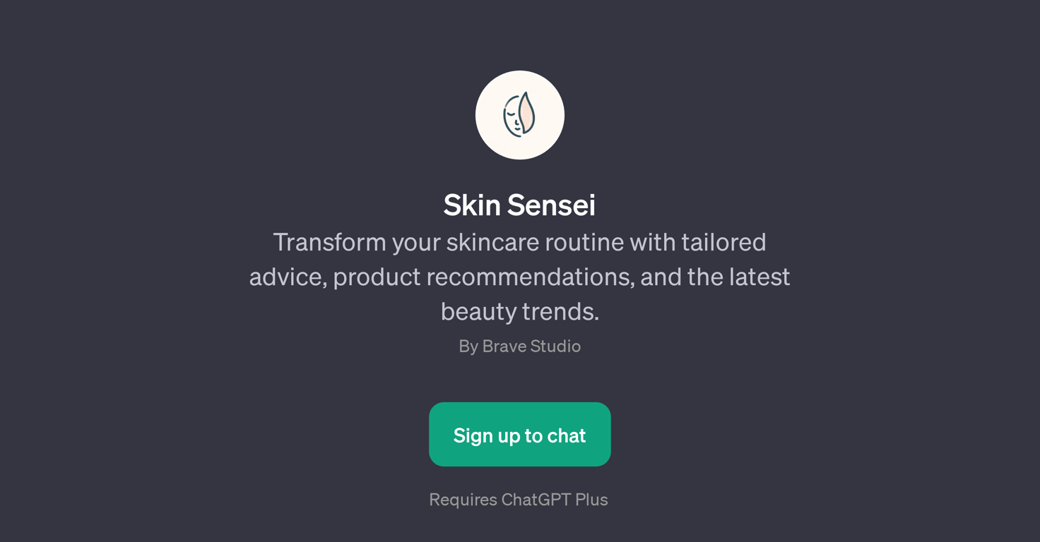 Skin Sensei website