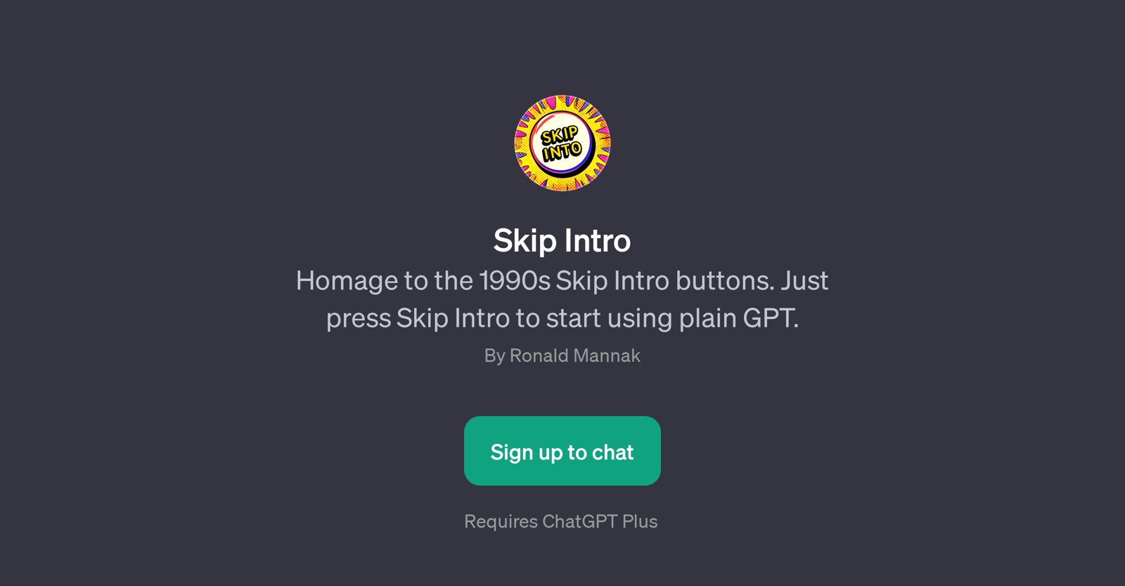 Skip Intro website