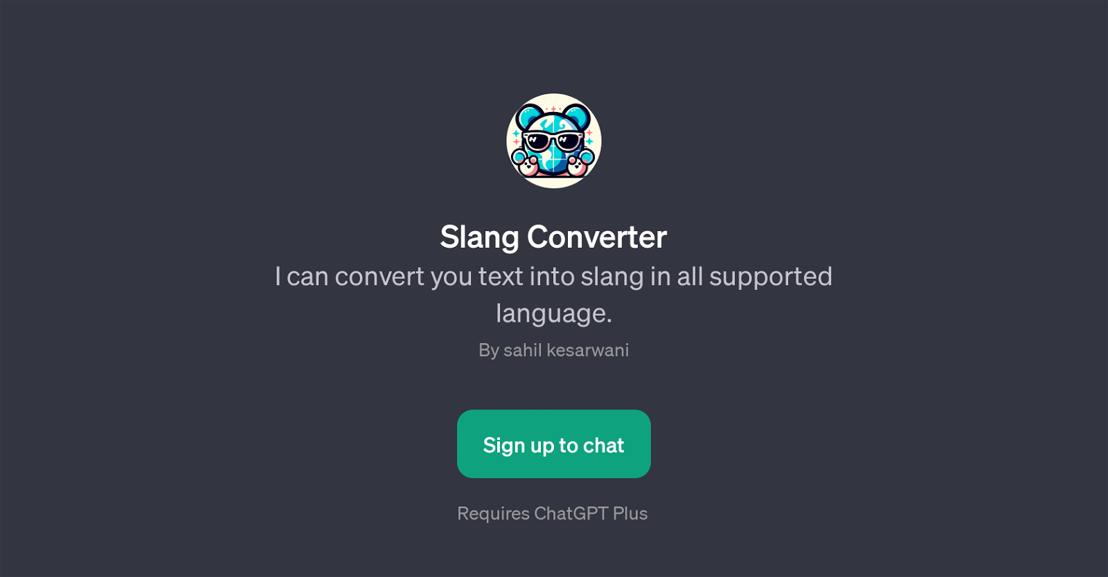 Slang Converter website