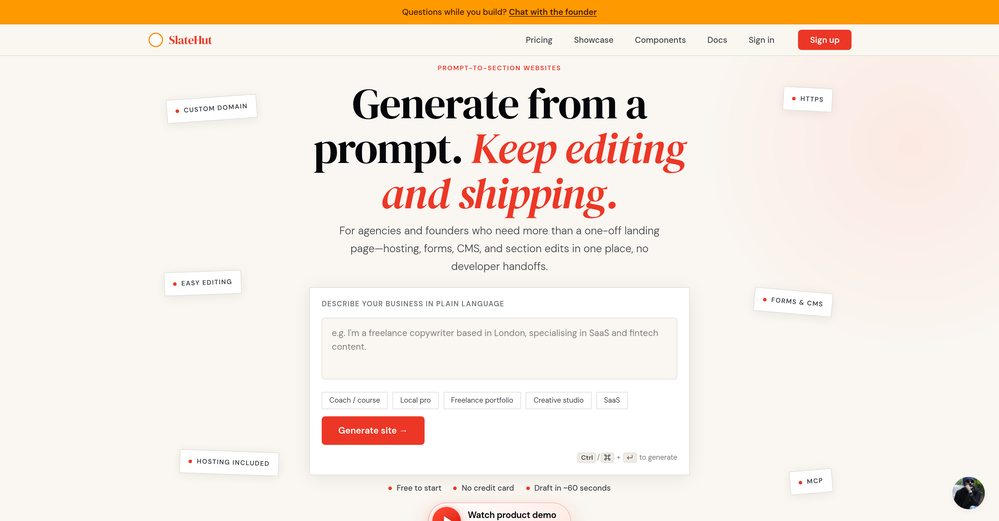 SlateHut website