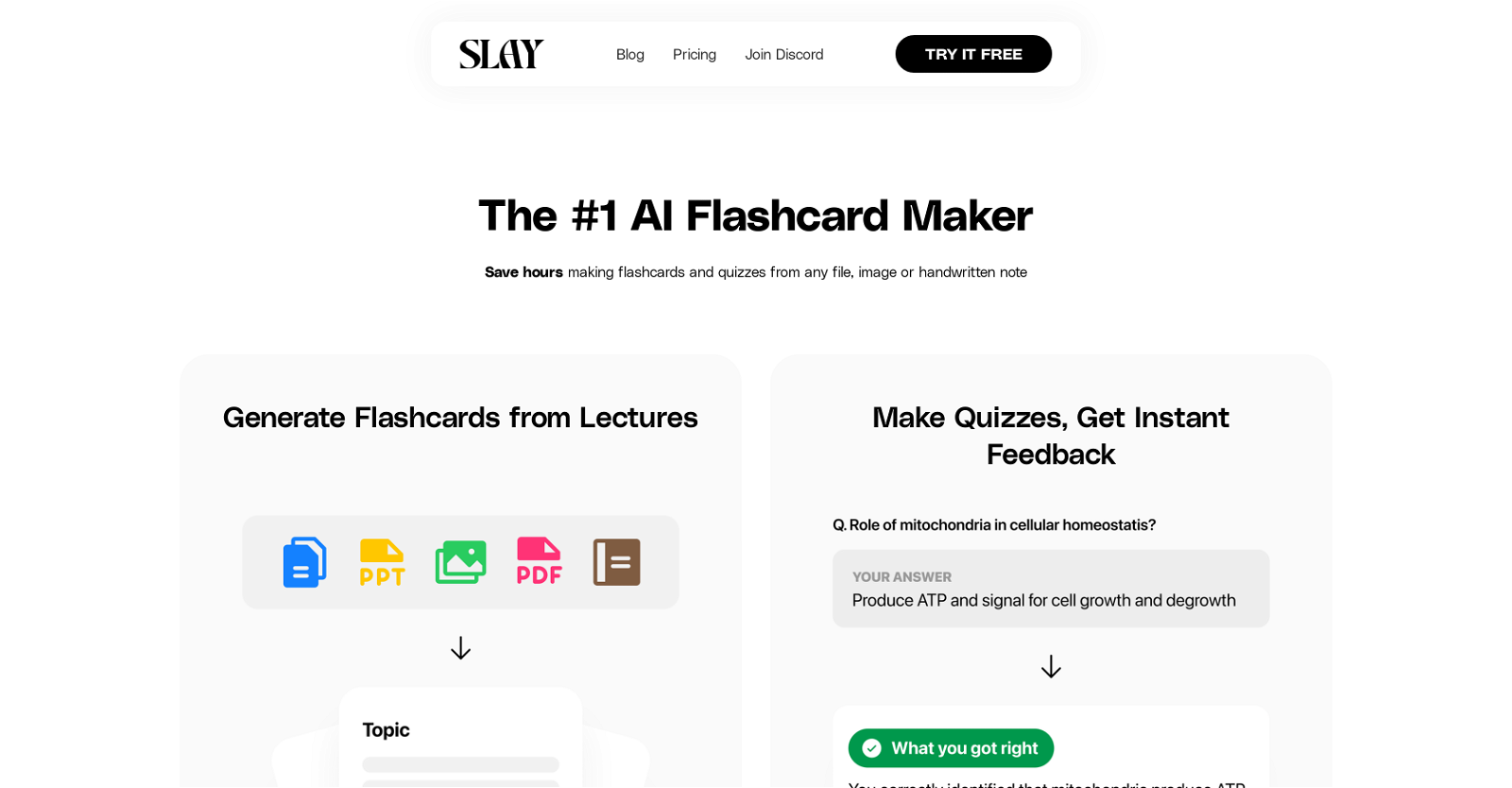Slay School website