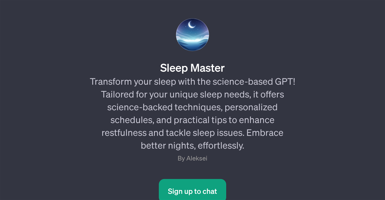 Sleep Master website