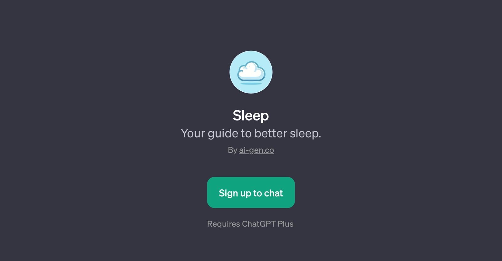 Sleep website