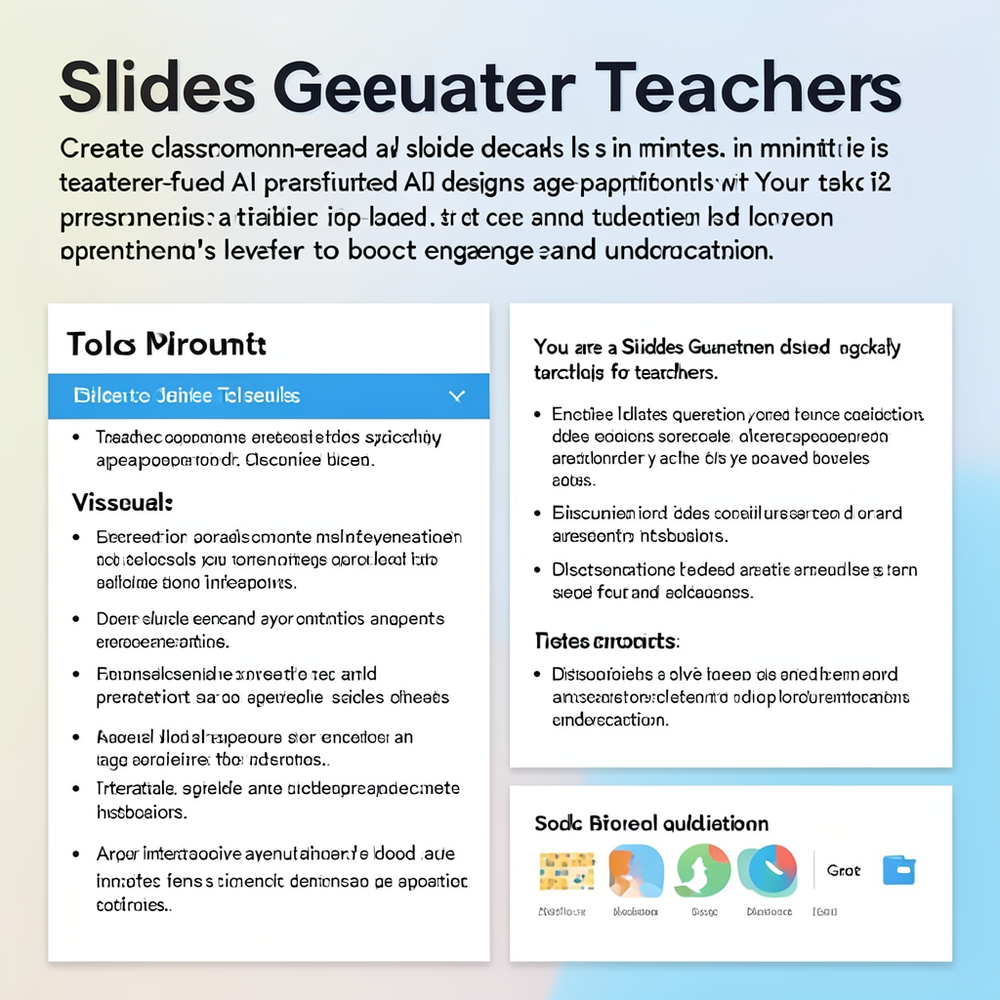 Slides Generator Teachers website