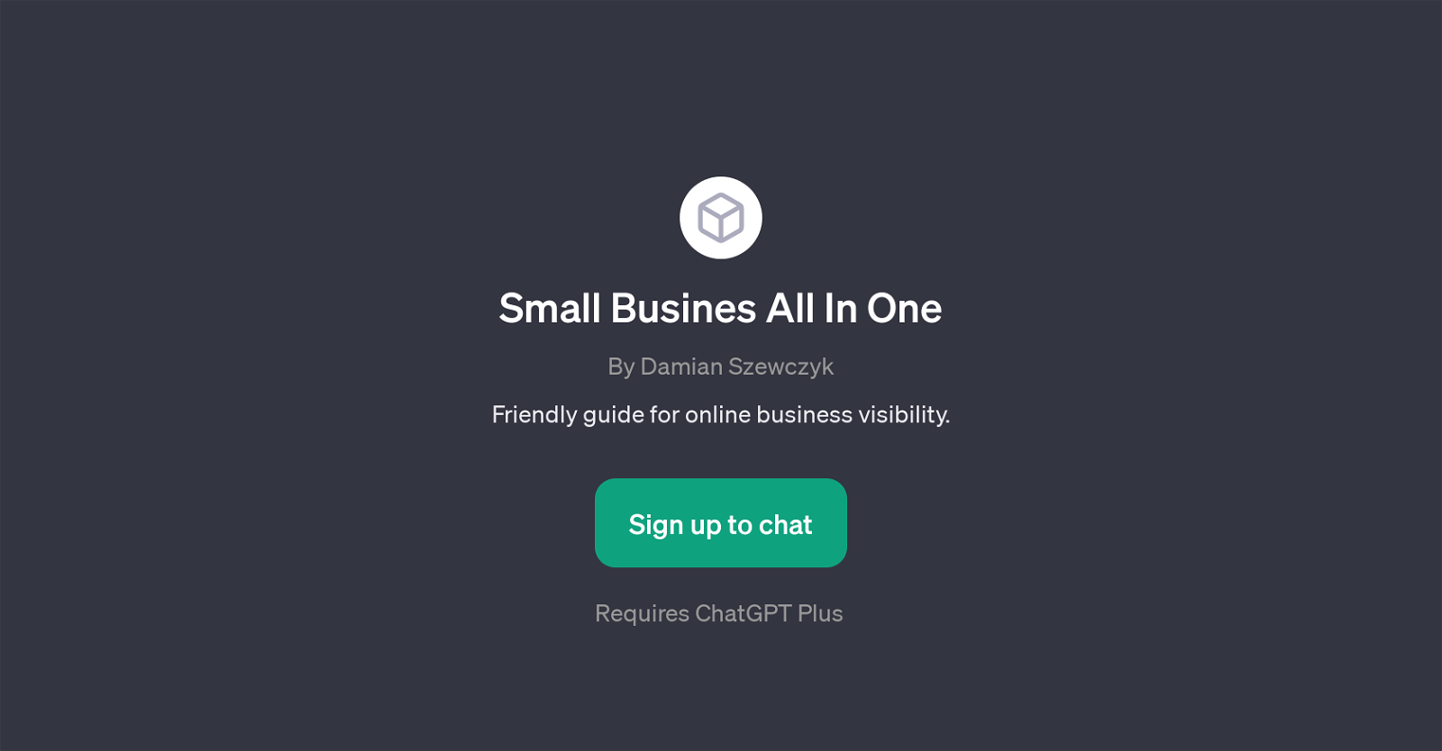 Small Busines All In One website