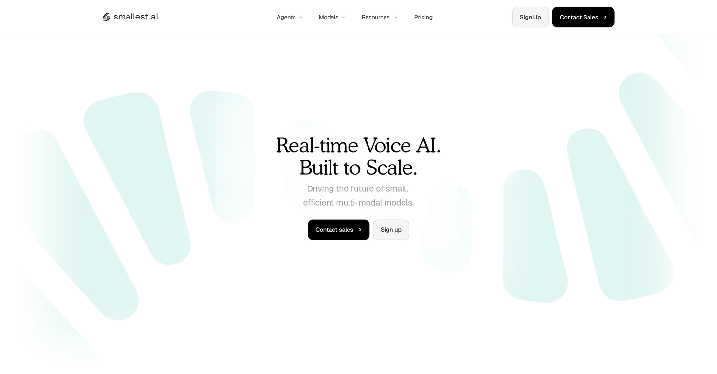 smallest.ai website
