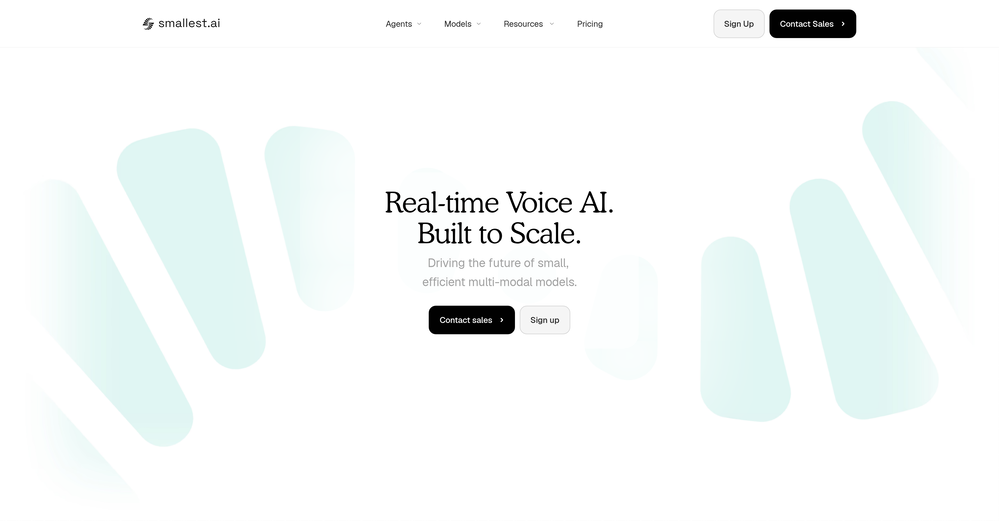 smallest.ai website