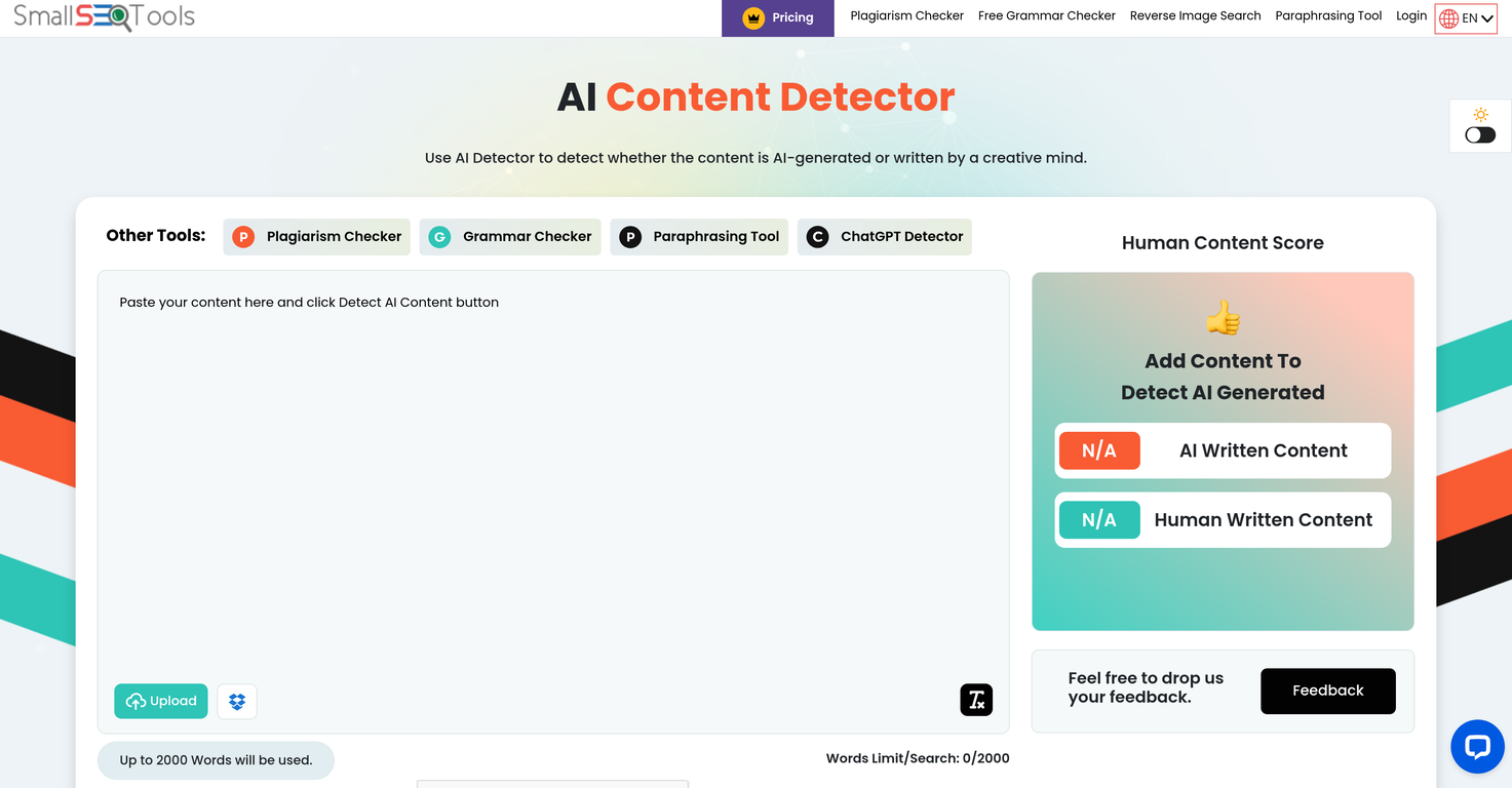 SmallSEOTools website