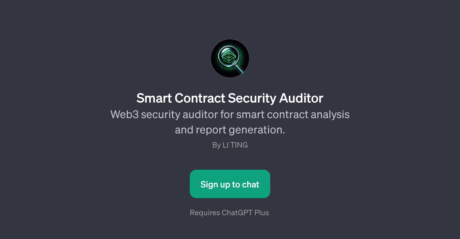 Smart Contract Security Auditor website