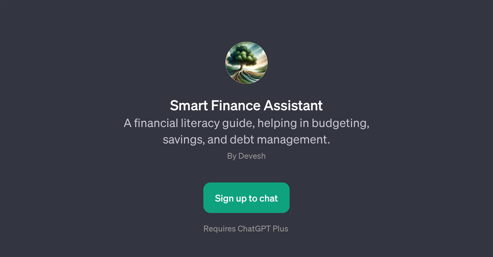 Smart Finance Assistant website