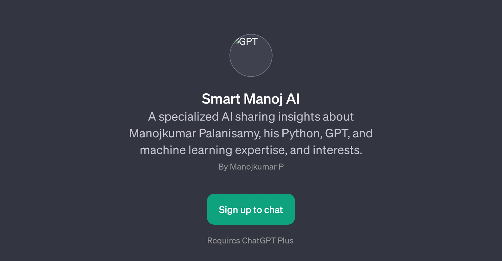 Smart Manoj AI website