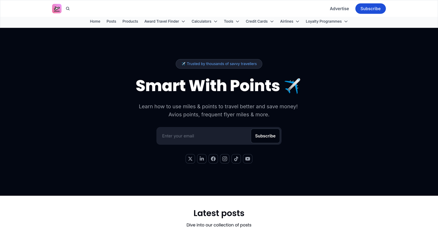 Smart With Points website