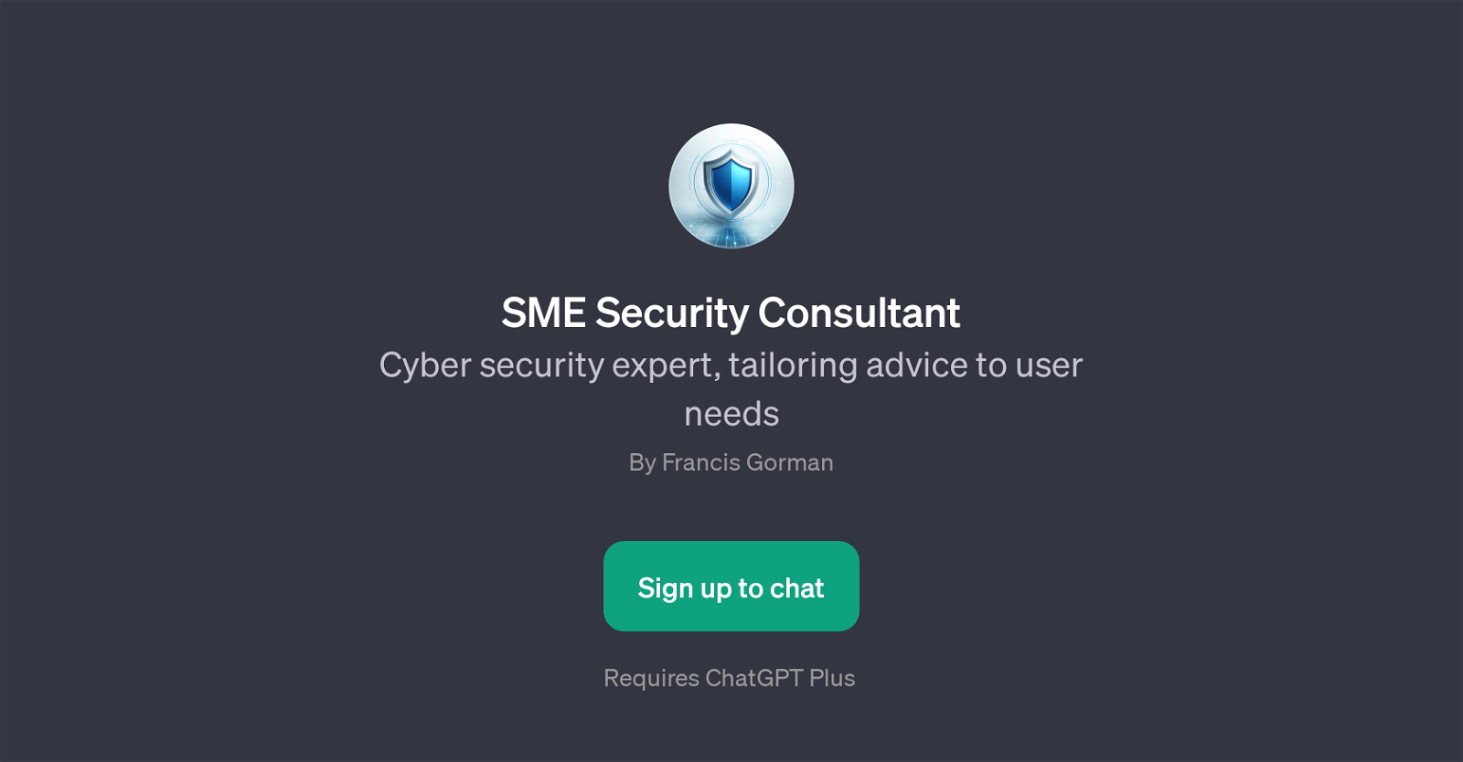 SME Security Consultant website