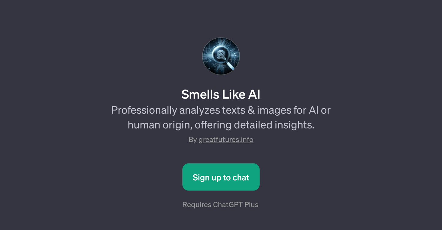 Smells Like AI website