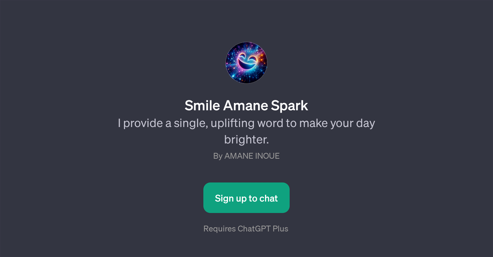Smile Amane Spark website