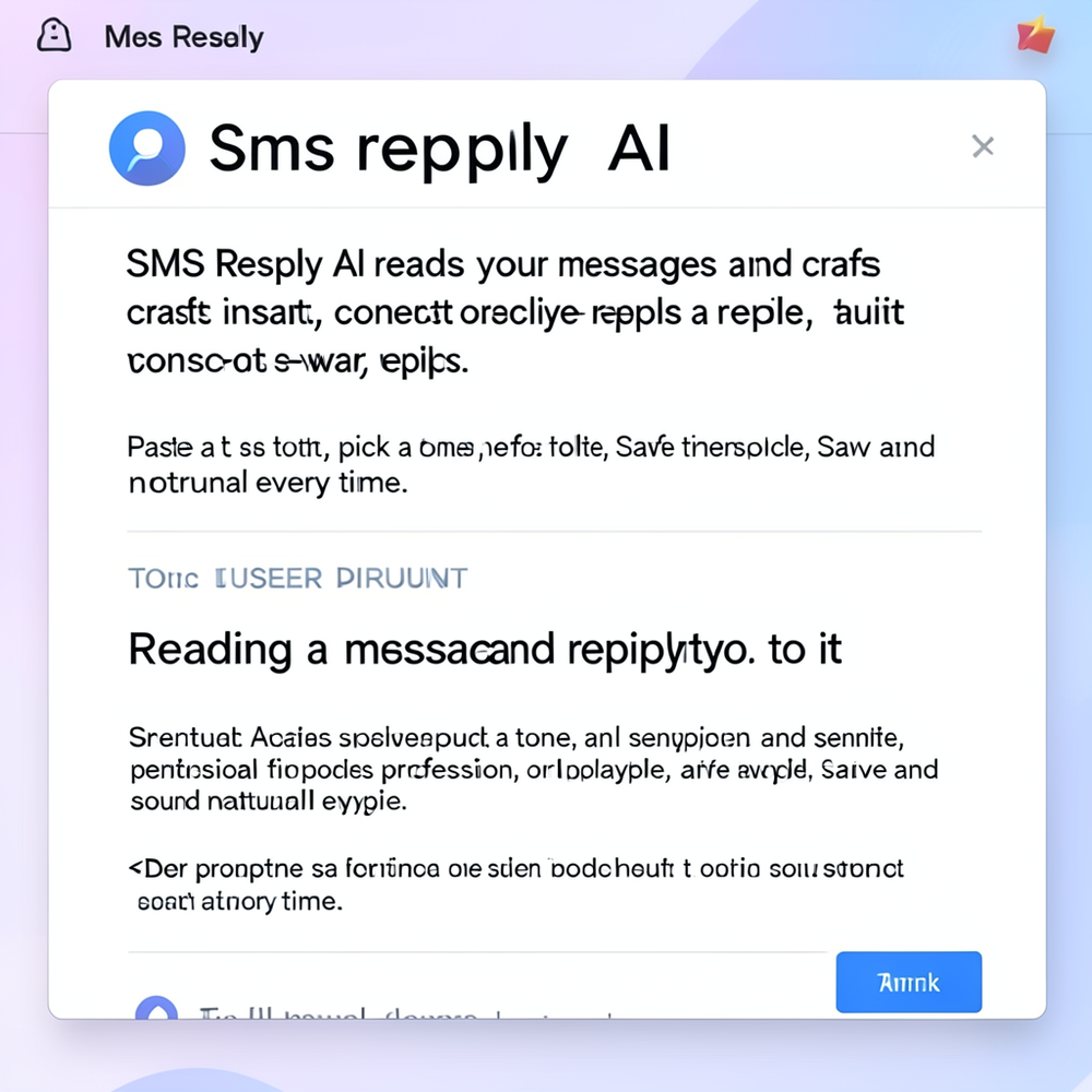 Sms reply AI website