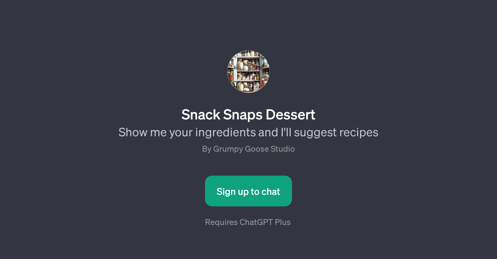 Snack Snaps Dessert website