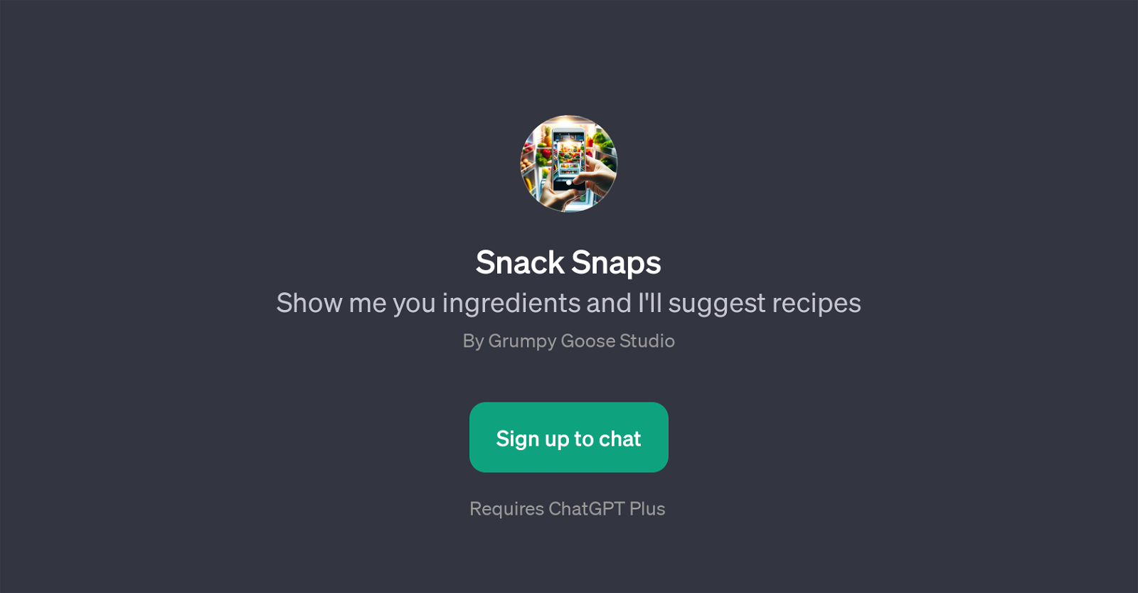Snack Snaps website