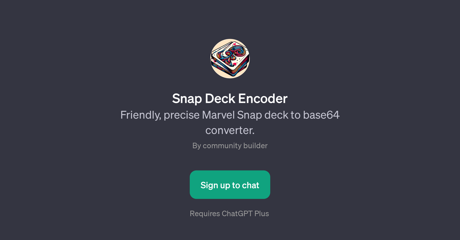 Snap Deck Encoder website