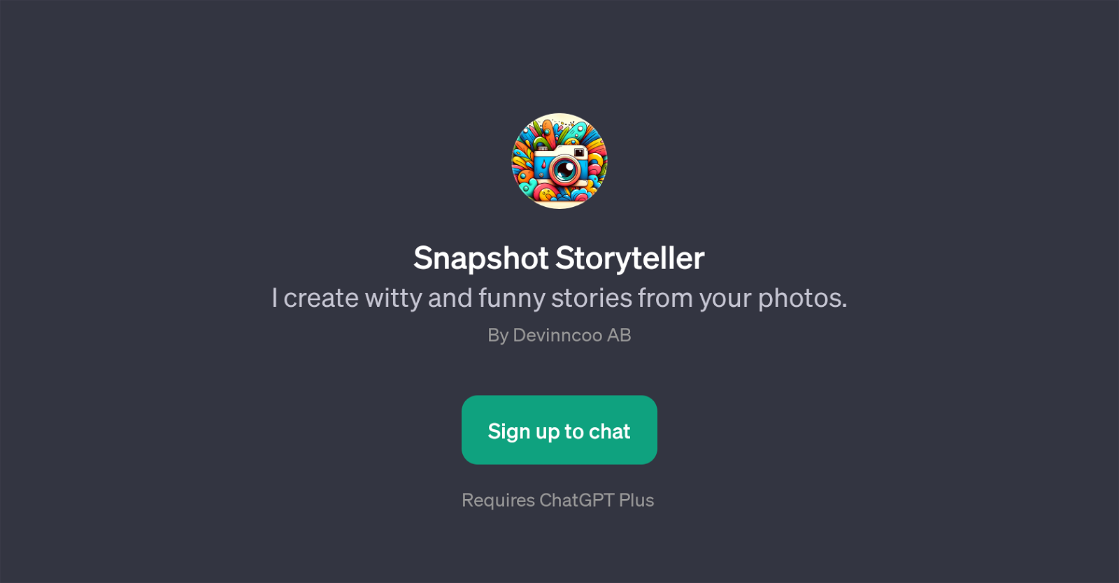 Snapshot Storyteller website