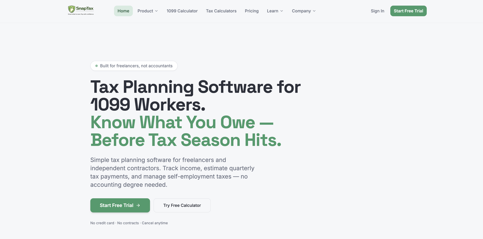 SnapTax website