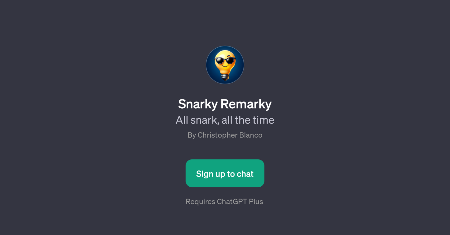 Snarky Remarky website