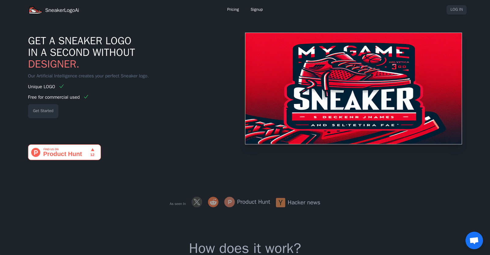 SneakerLogoAi website