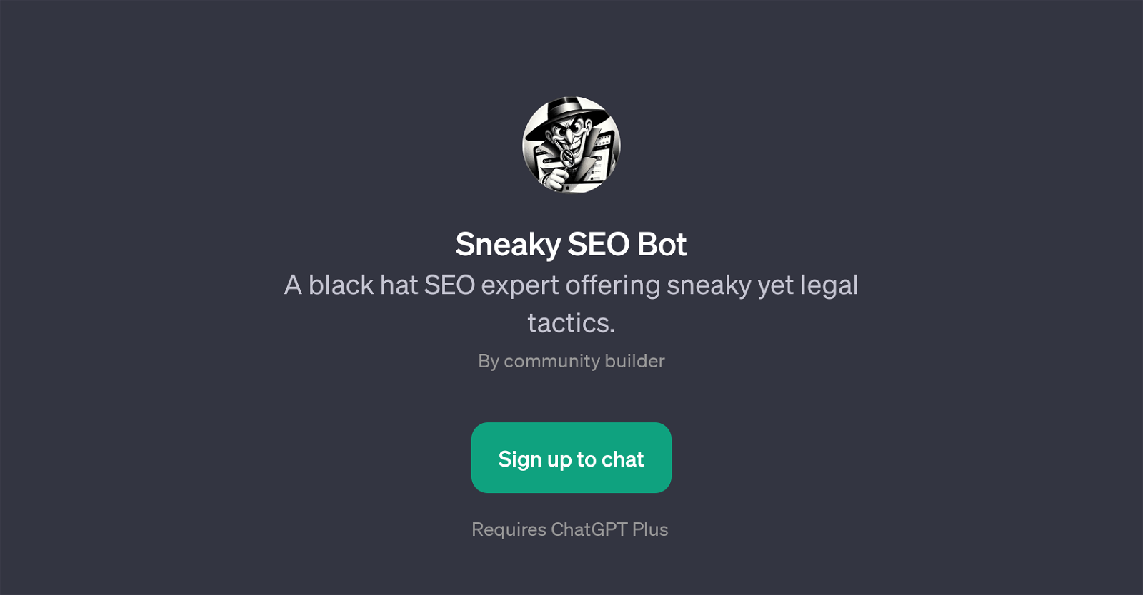 Sneaky SEO Bot website