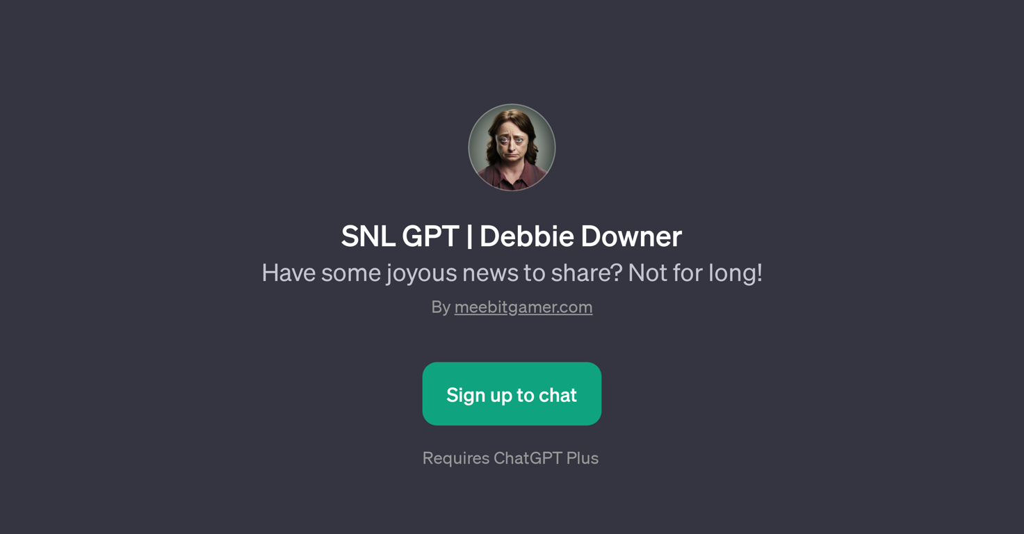 SNL GPT | Debbie Downer website