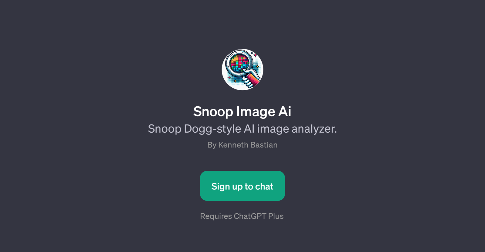 Snoop Image Ai website
