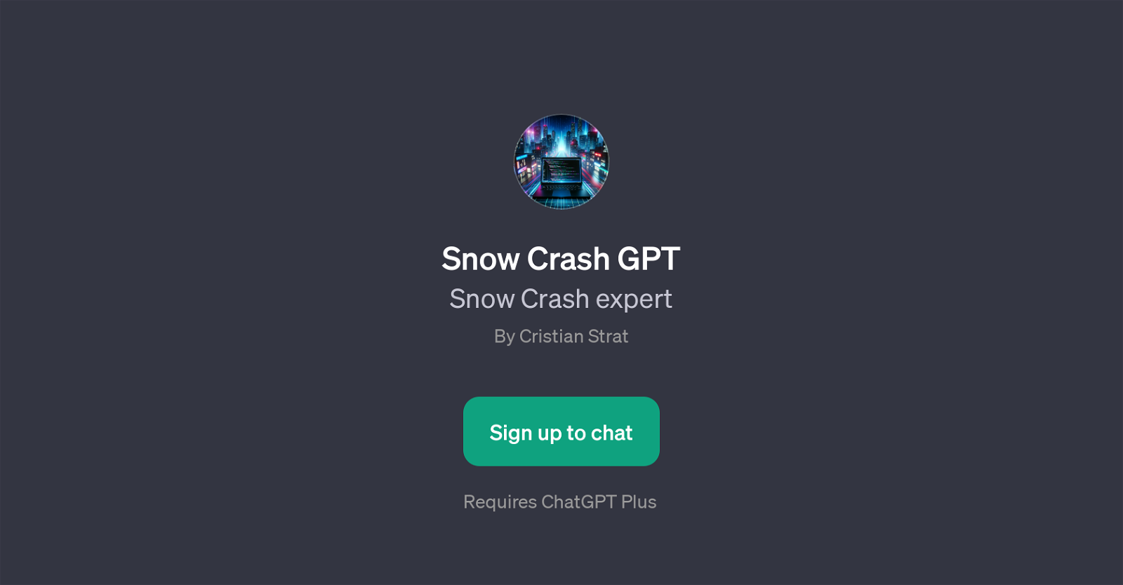 Snow Crash GPT website