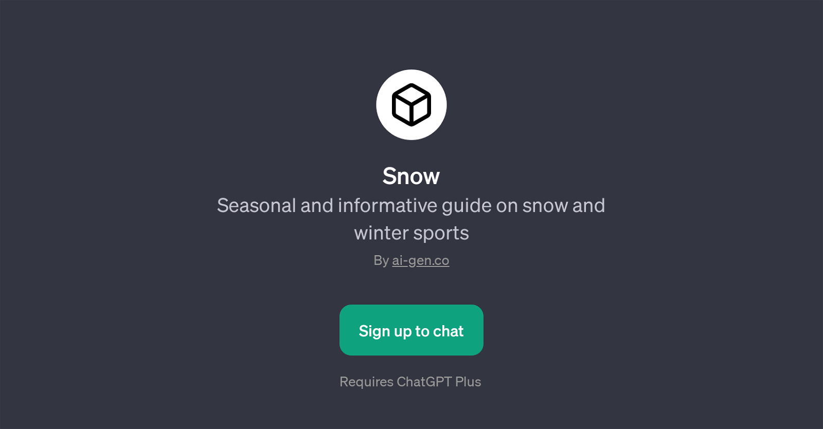 Snow website