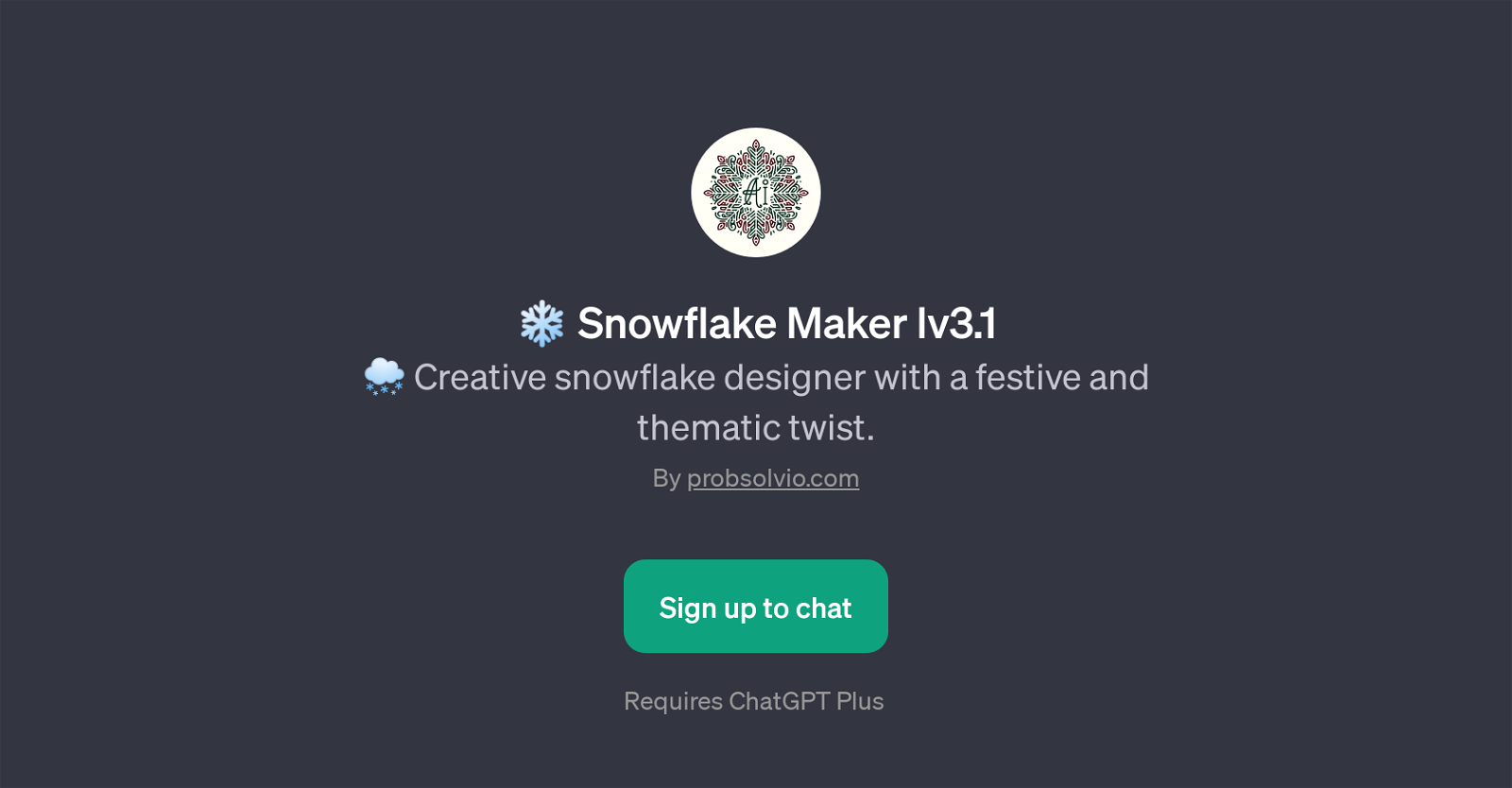 Snowflake Maker lv3.1 website