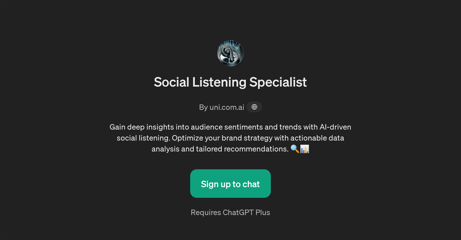 Social Listening Specialist website