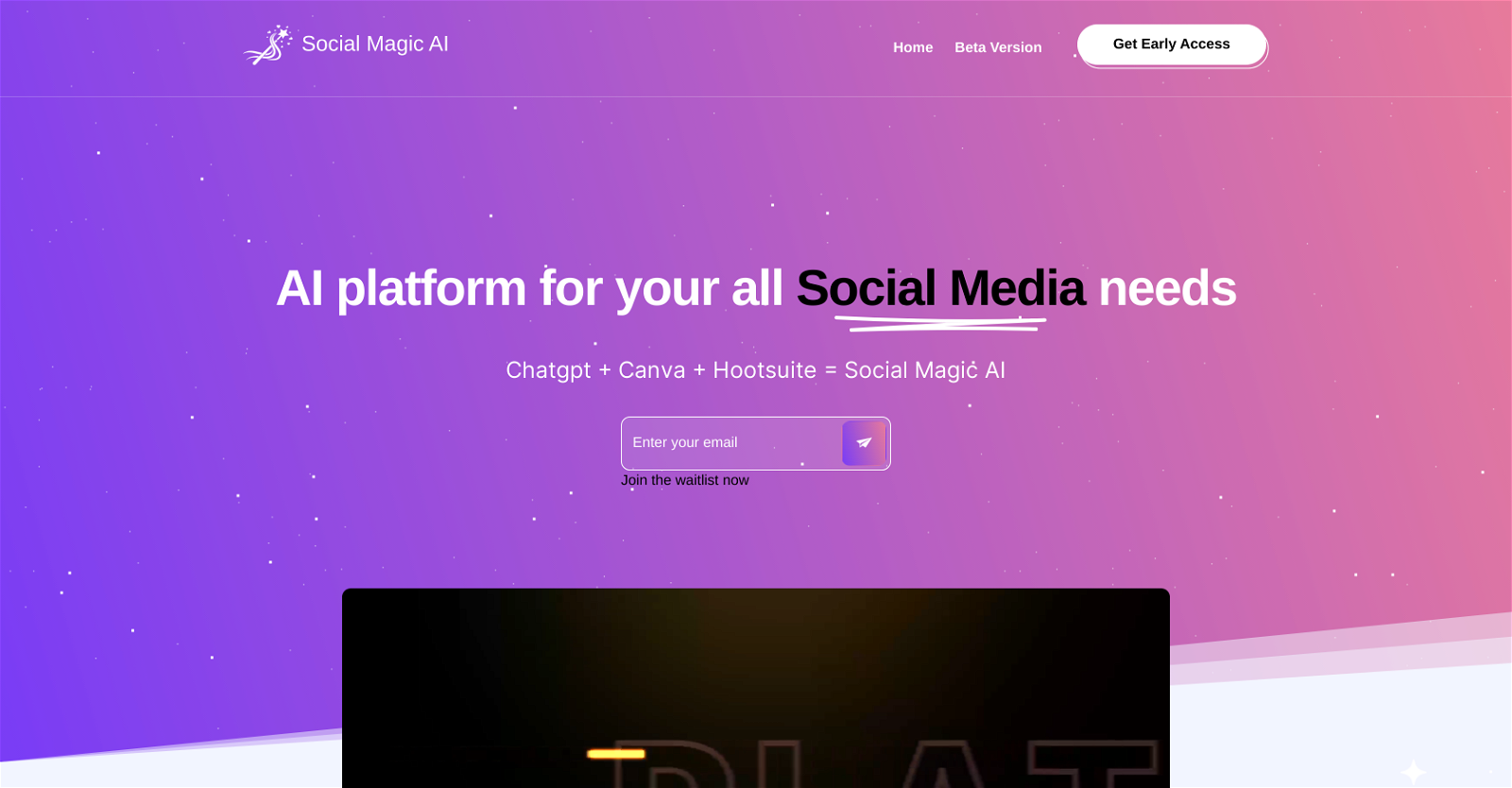 Social Magic website