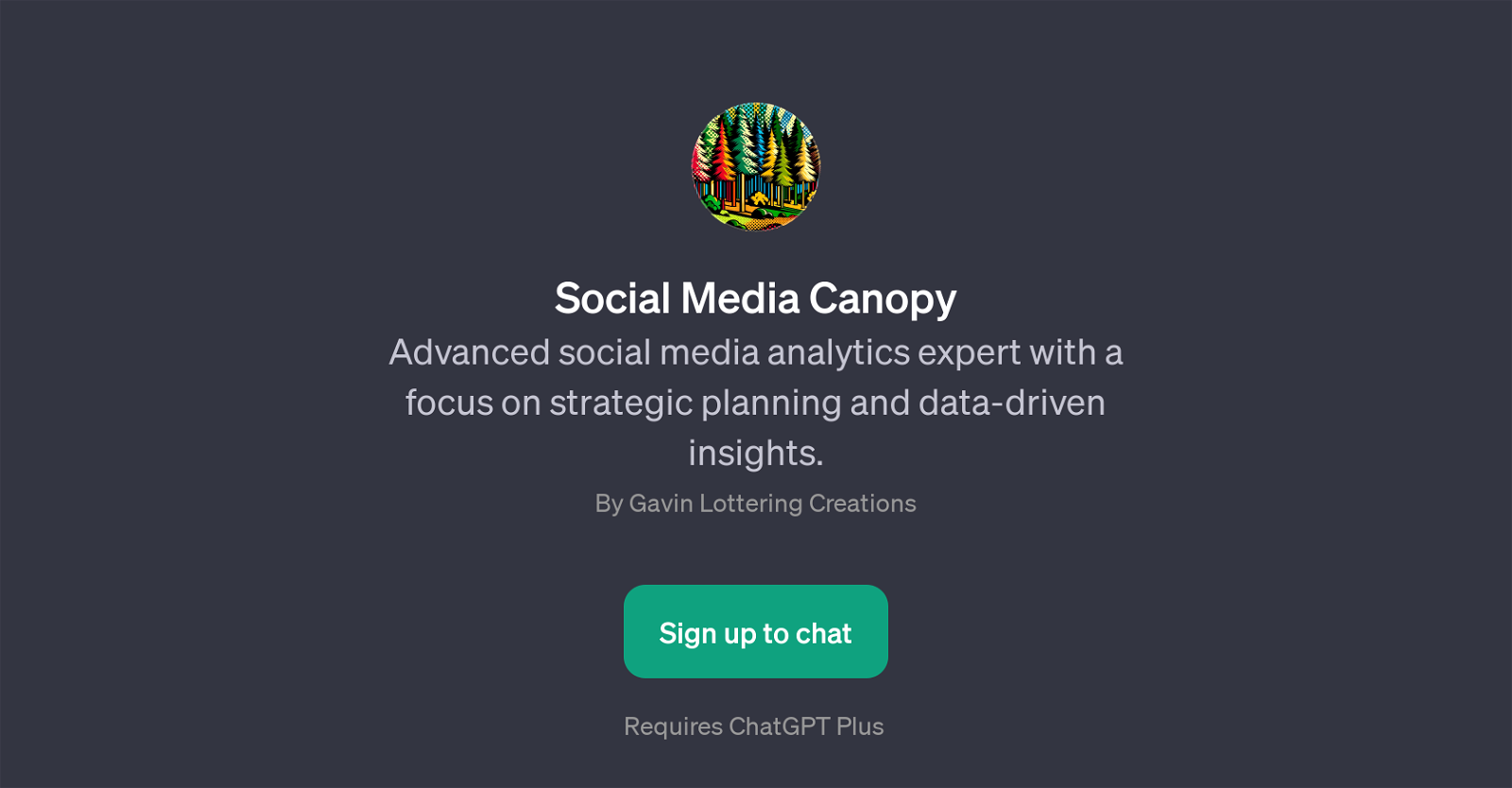 Social Media Canopy website