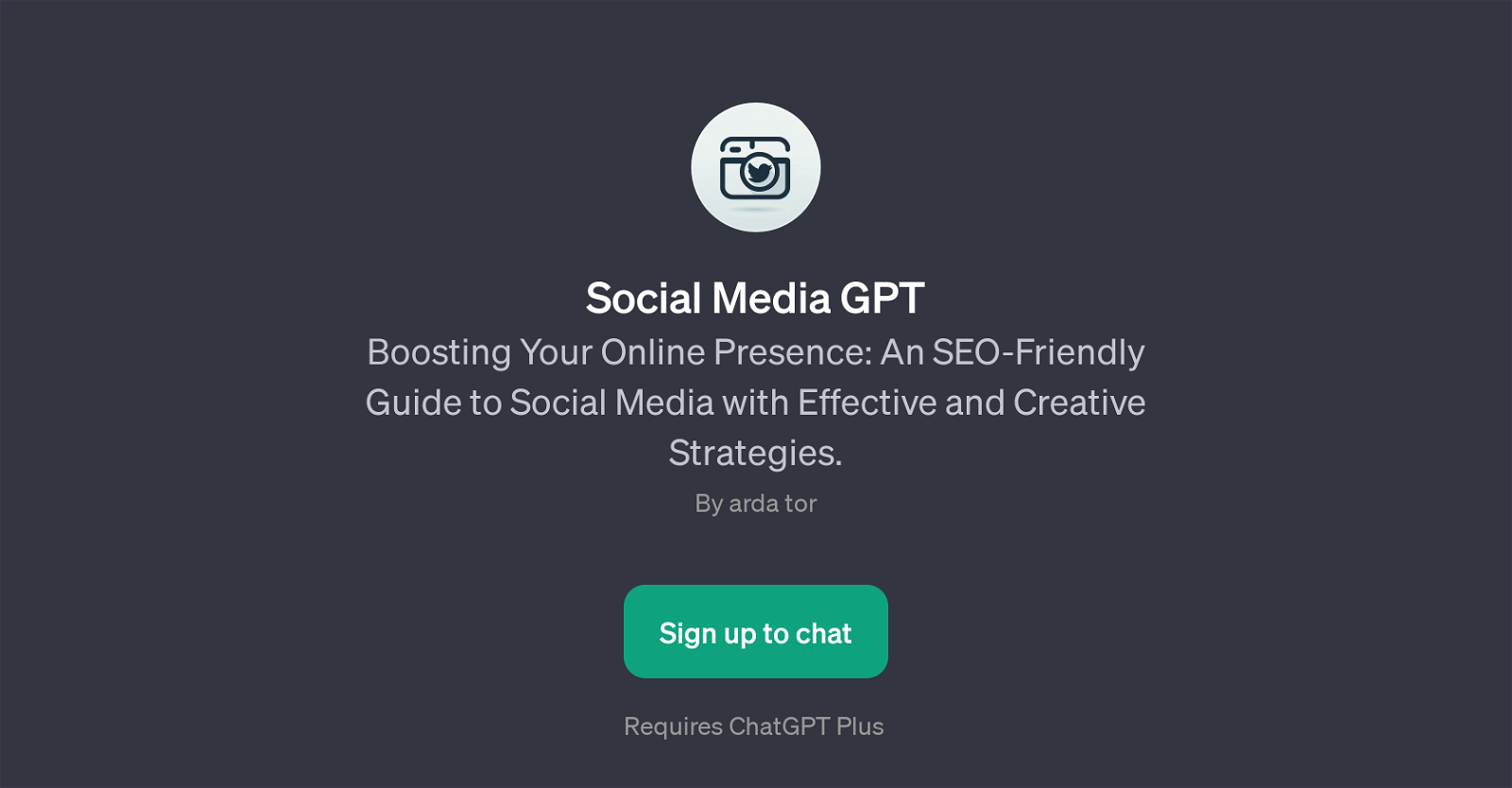 Social Media GPT website