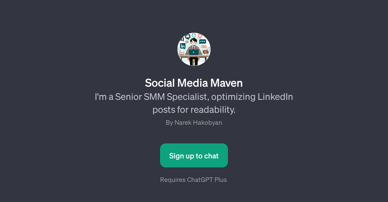 Social Media Maven website