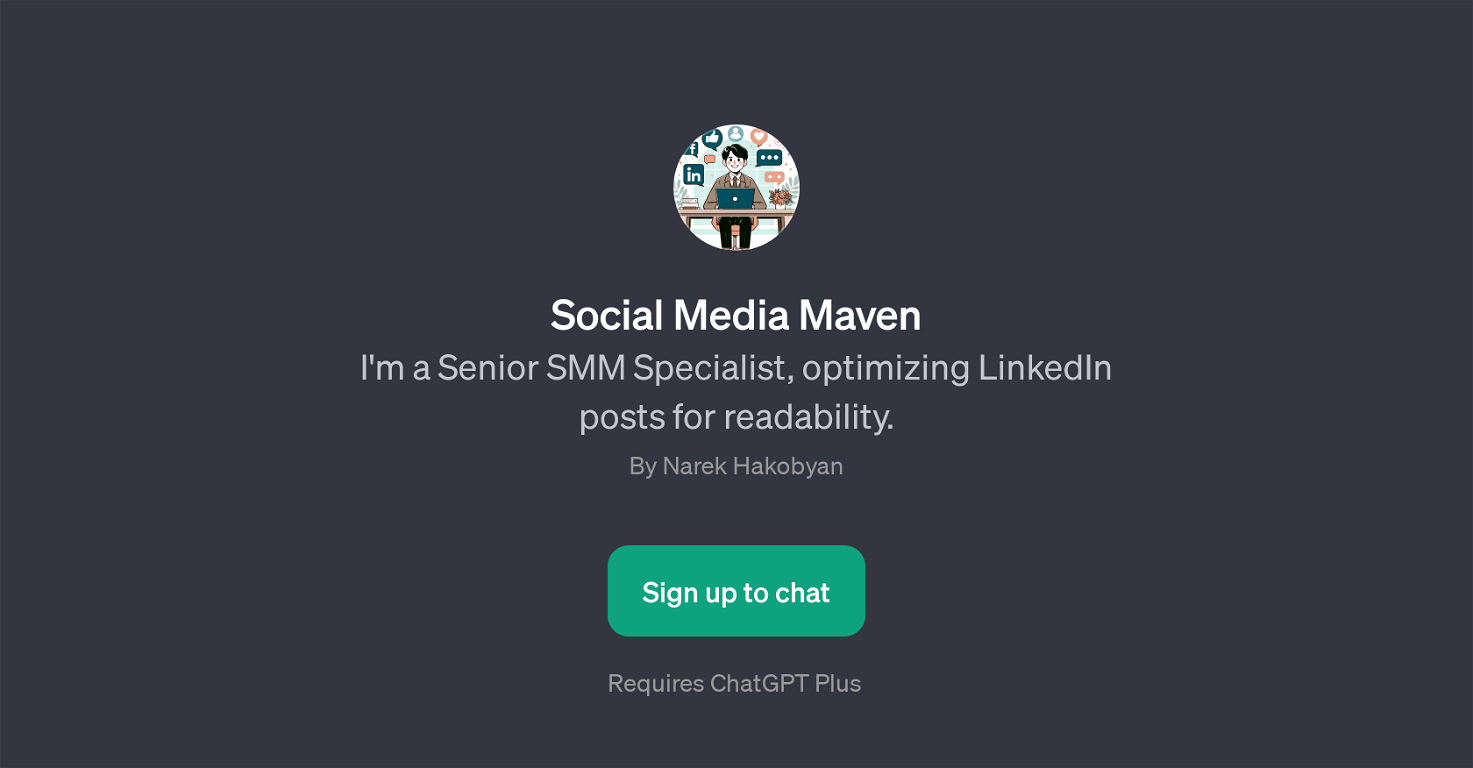 Social Media Maven website