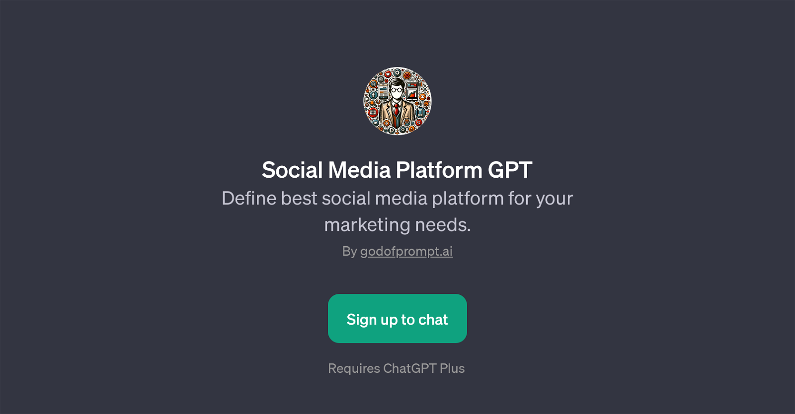 Social Media Platform GPT website