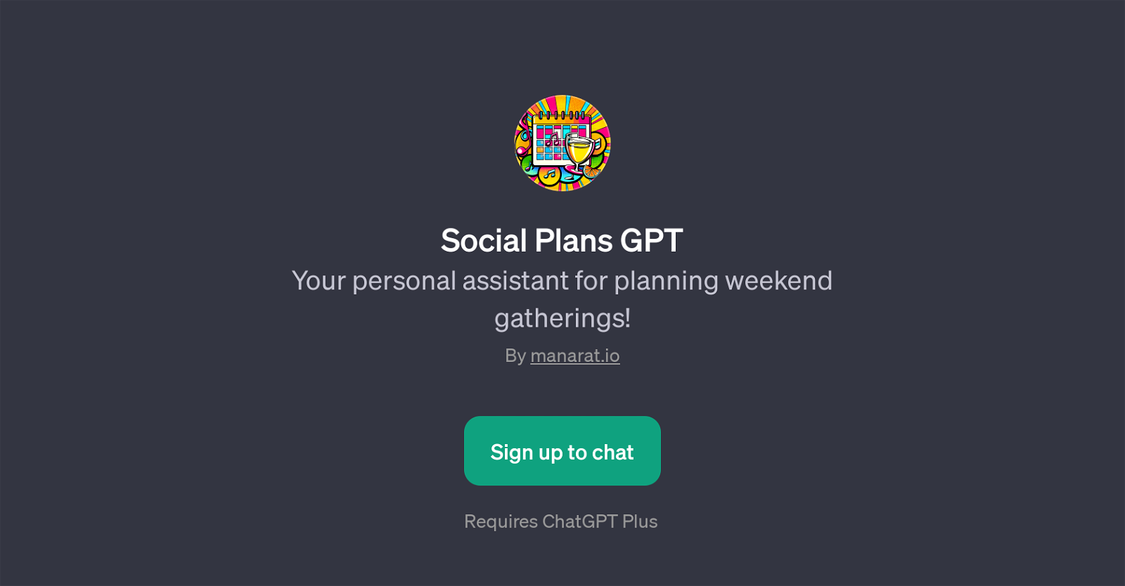Social Plans GPT website