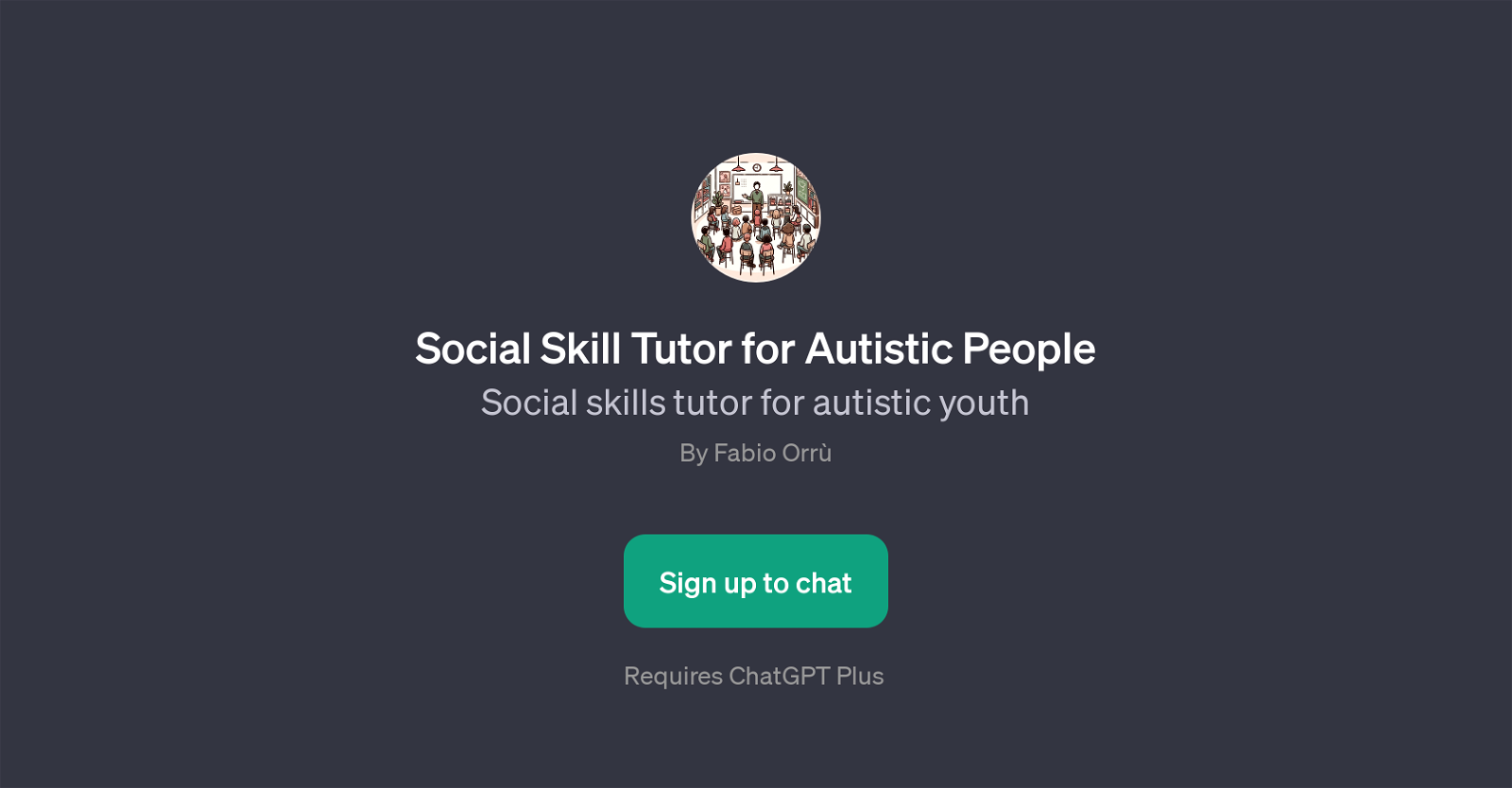 Social Skill Tutor for Autistic People website