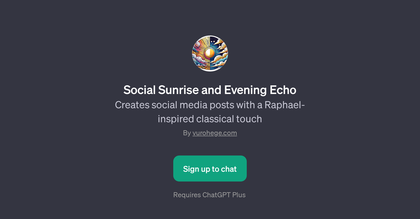 Social Sunrise and Evening Echo website