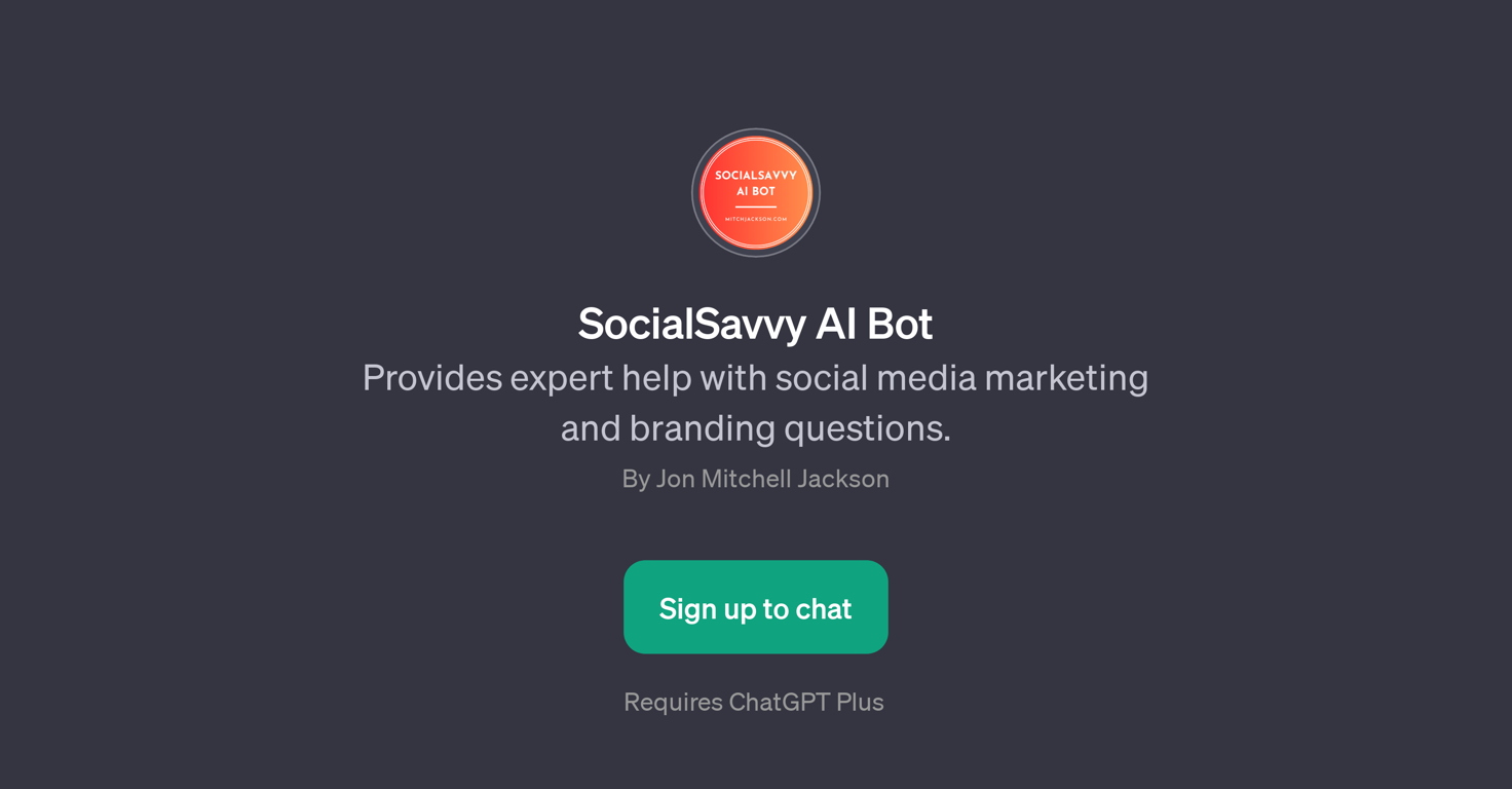SocialSavvy AI Bot website