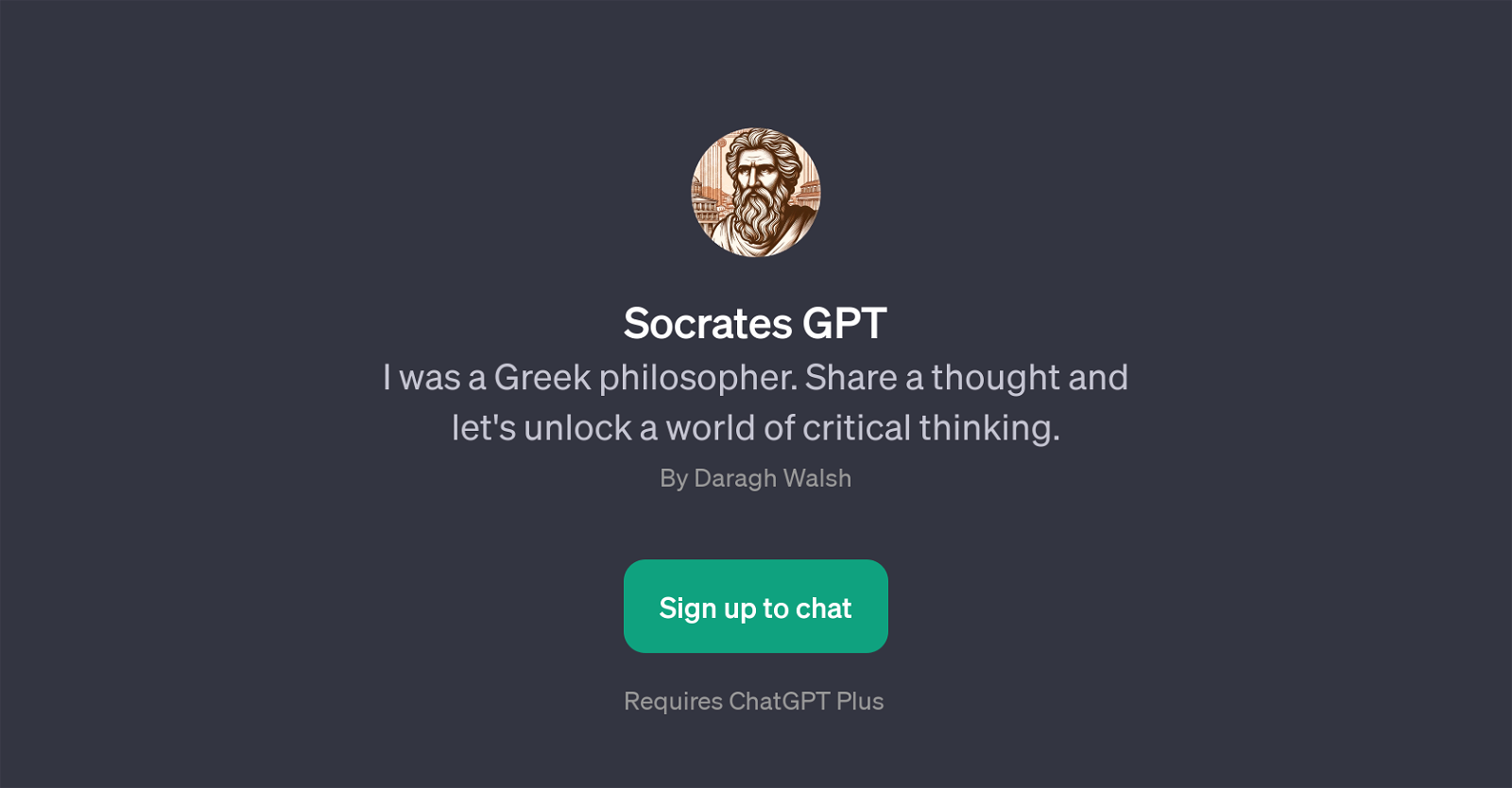 Socrates GPT website